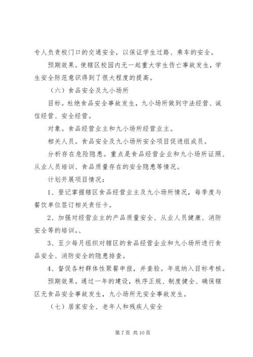 乡镇安全社区建设工作计划.docx