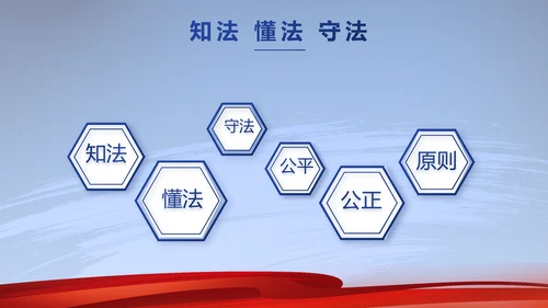 蓝色大气法律工作述职报告动态PPT