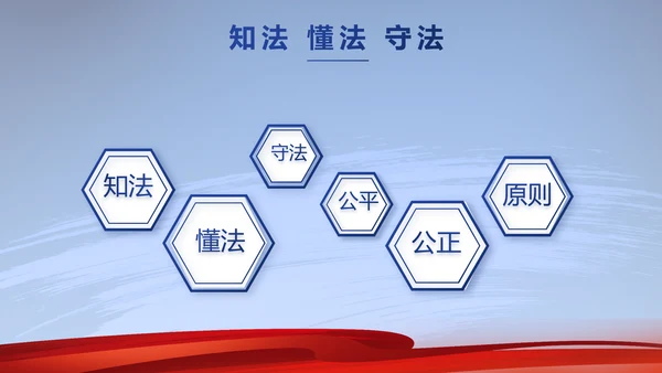 蓝色大气法律工作述职报告动态PPT