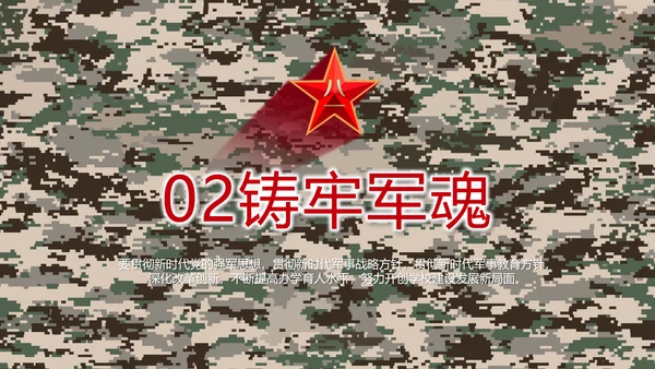 迷彩风八一军事部队规章制度动态PPT模板