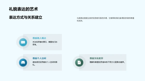 赢得投资者的商务礼仪