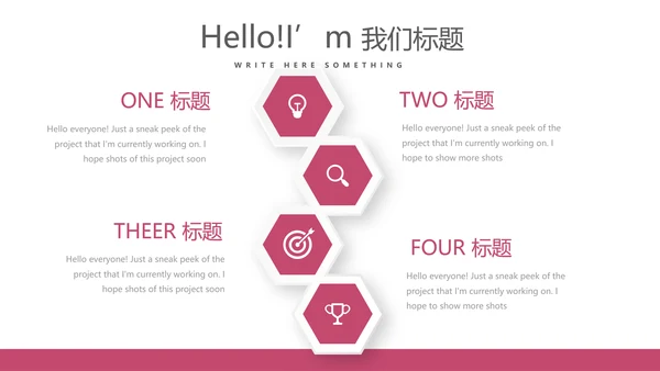 粉色简约美容化妆品宣传动态PPT