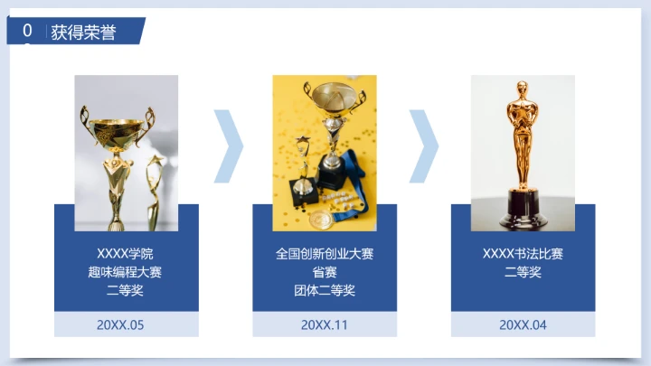 本科国家奖学金答辩申请PPT模板