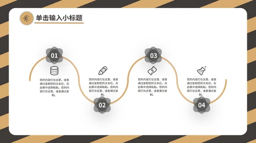 黄色工作总结PPT模板