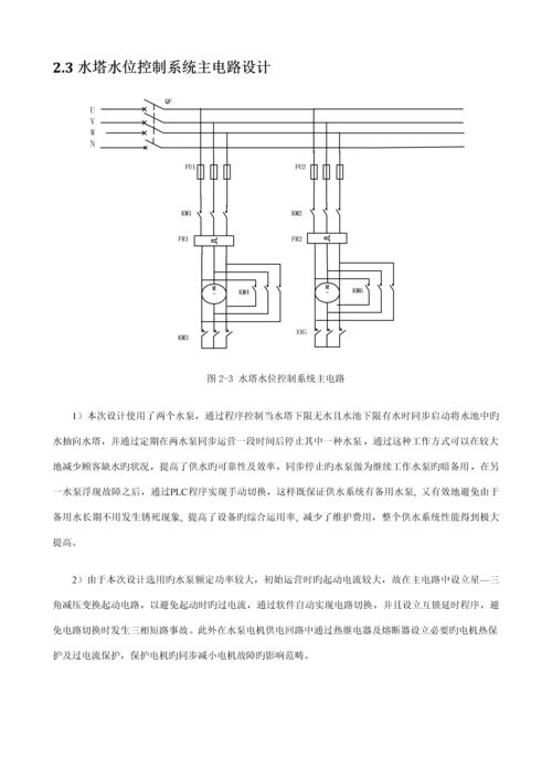 基于PLC的水塔水位自动控制基础系统.docx