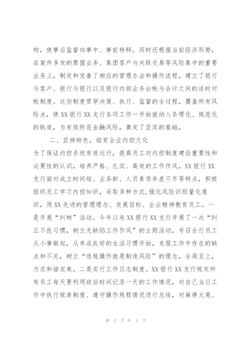 从银行内控制度建设看防范风险的有效性.docx