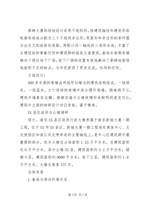 多层综合办公楼建筑调研报告 (3).docx