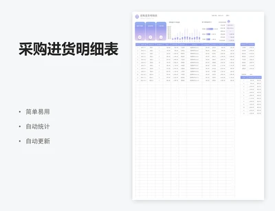 采购进货明细表
