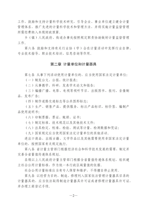 浙江省计量监督管理条例.docx