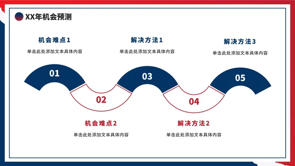 红蓝再见2022你好2023年终工作总结PPT模板