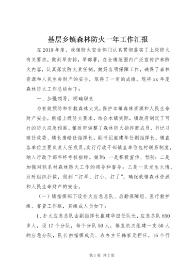 基层乡镇森林防火一年工作汇报.docx