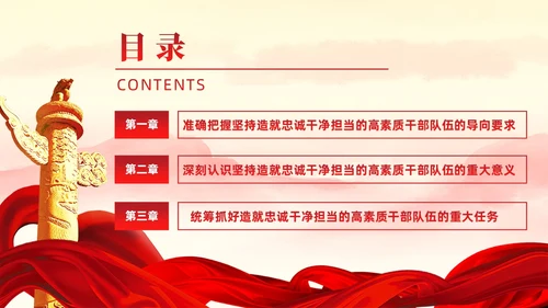 十三个坚持造就忠诚干净担当的高素质干部队伍党课ppt党建