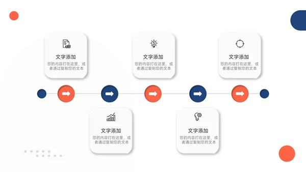 红蓝双色简洁员工职业规划PPT模板