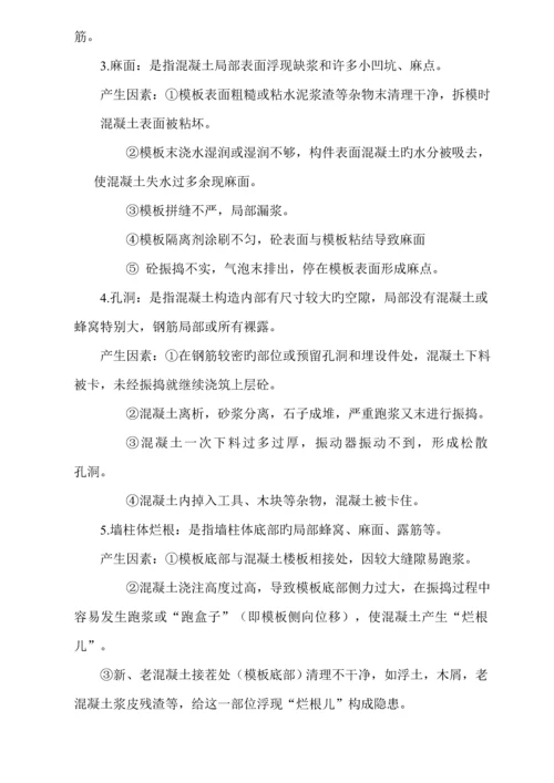 混凝土结构质量缺陷修补专题方案.docx