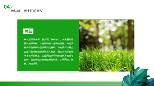 碳达峰碳中和低炭经济环境保护通用PPT模板