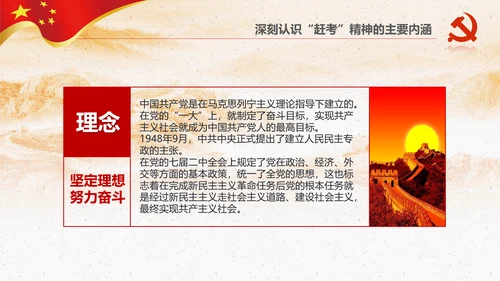 新时代学习弘扬西柏坡精神赶考精神PPT