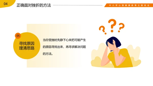 挫折是成长的必修课心理健康班会ppt模板