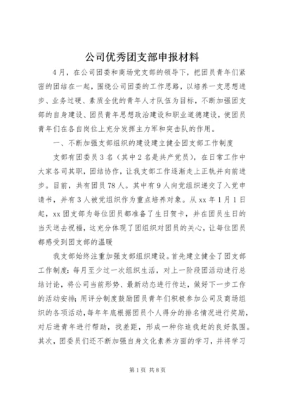 公司优秀团支部申报材料 (3).docx