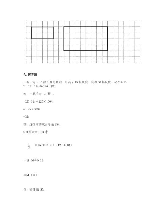 人教版六年级下册数学期末测试卷（夺分金卷）.docx