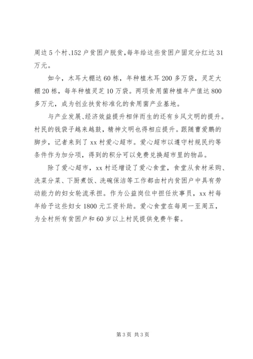 脱贫攻坚一村一方案事迹两篇.docx
