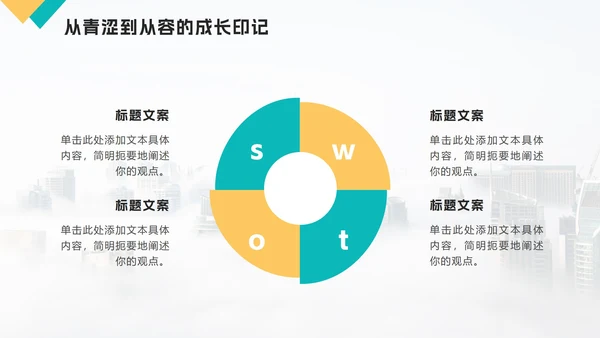 黄绿色实景简约个人自我介绍PPT模板