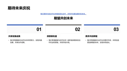 合作成果与未来展望PPT模板