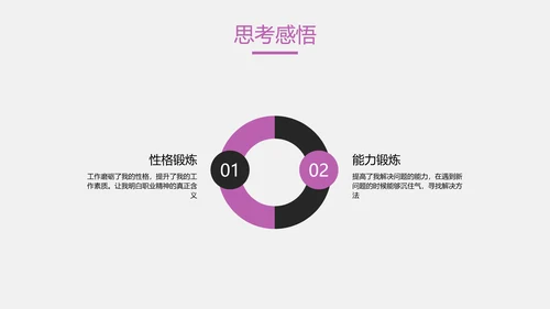 白紫色简约风IT年度工作总结