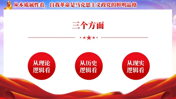 红色党政准确把握党的自我革命的深刻内涵党课课件PPT党建