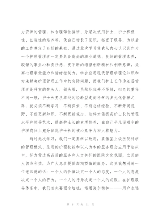护士2022培训心得体会10篇.docx
