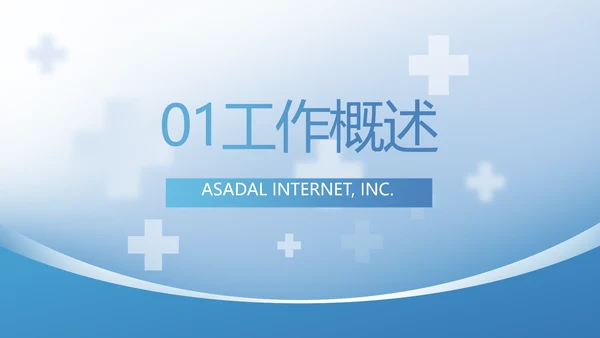 蓝色医疗整改报告动态PPT
