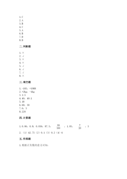 北师大版小学六年级下册数学期末检测试题附参考答案（能力提升）.docx