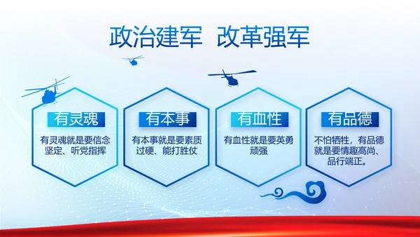 蓝色大气公安警察派出所年年终总结动态PPT模板
