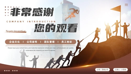 棕色大气商务励志如何做好团队激励企业管理工作总结PPT模板