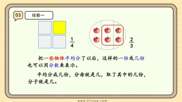 8.6 分数的简单应用（1）课件(共22张PPT) 人教版 三年级上册数学