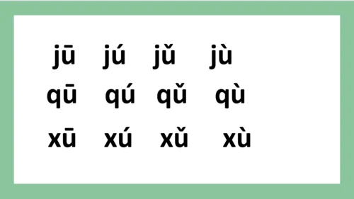 部编版语文一年级上册汉语拼音 6  j q x（课件）