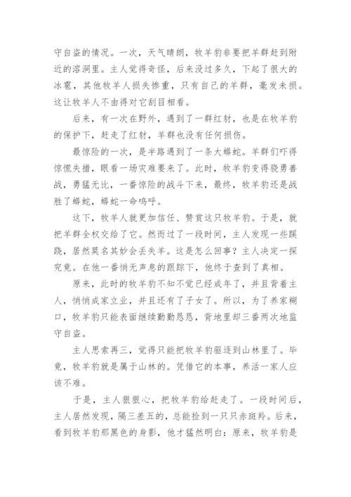 作品梗概作文六年级（精选15篇）.docx