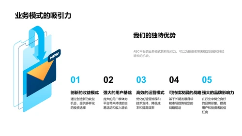 ABC平台投资者介绍会PPT模板