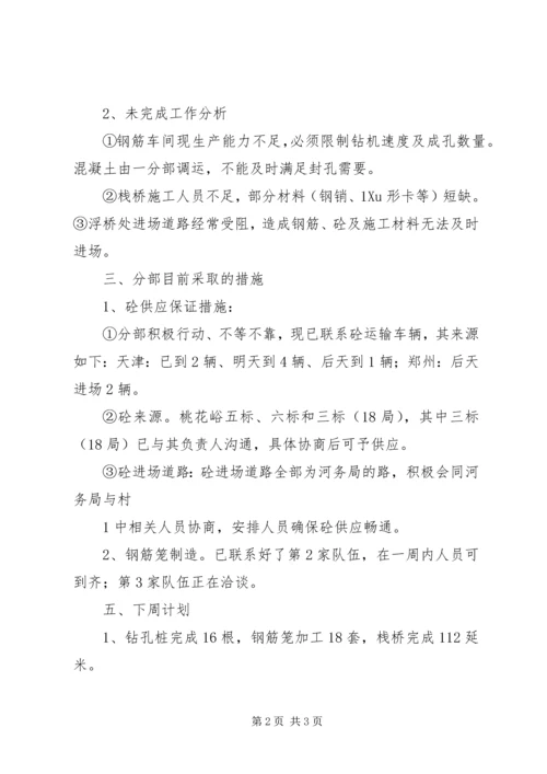 周工程例会汇报材料.docx