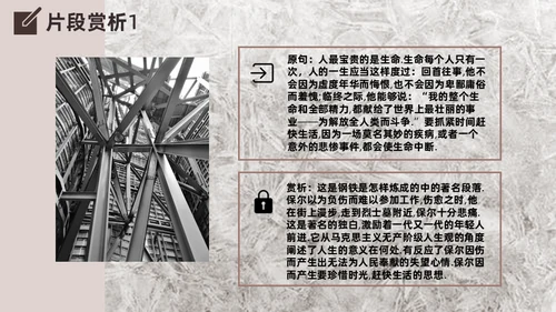 钢铁是怎么炼成的知识点梳理通用PPT模版