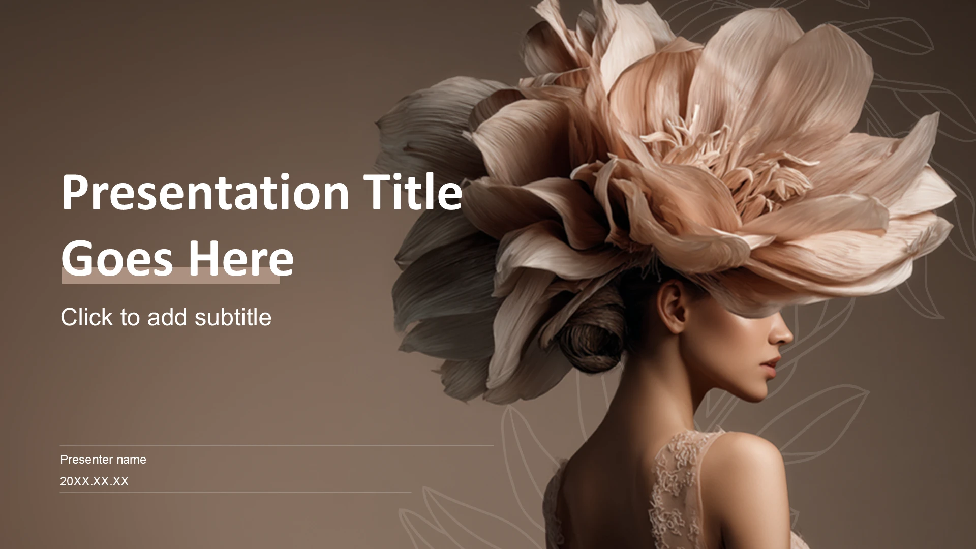 棕色商务风服装时尚通用PPT主题