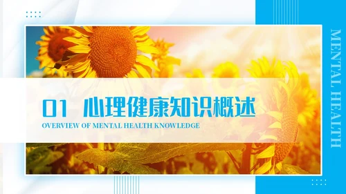 蓝色清新简约商务小学心理委员培训教育教学ppt模板教师培训