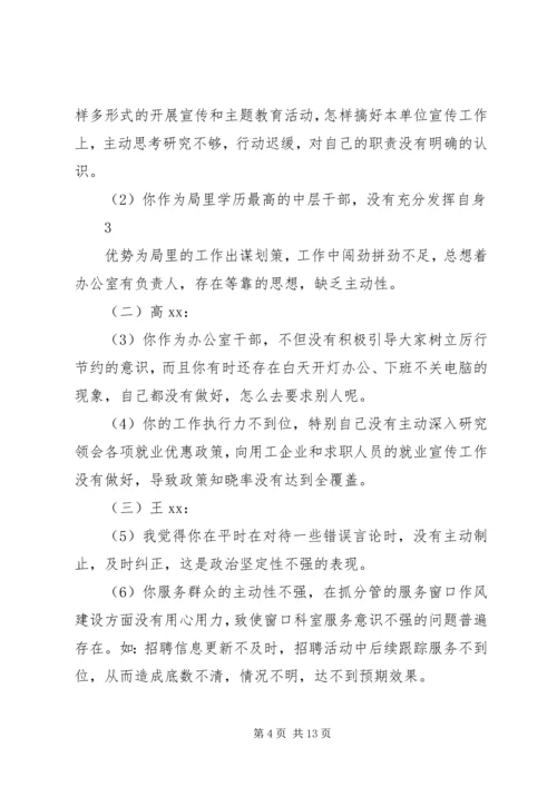 支部委员和支部党员相互批评意见 (4).docx