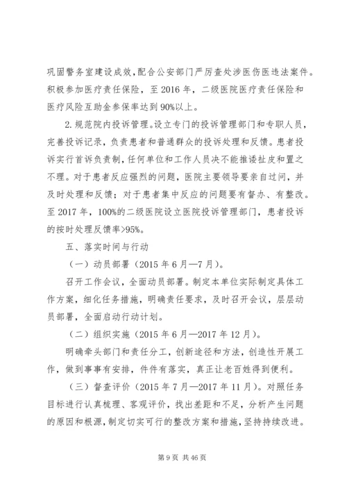 改善医疗服务计划方案.docx