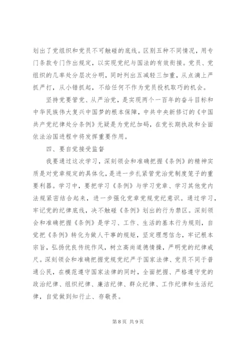 最新党员纪律处分学习心得体会.docx
