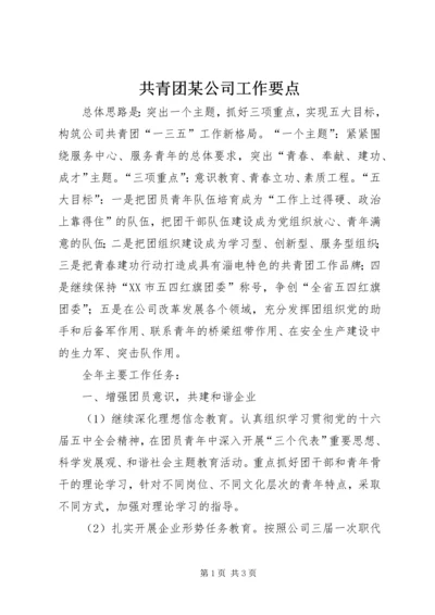 共青团某公司工作要点 (3).docx