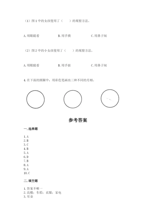 教科版二年级上册科学期末测试卷（易错题）.docx