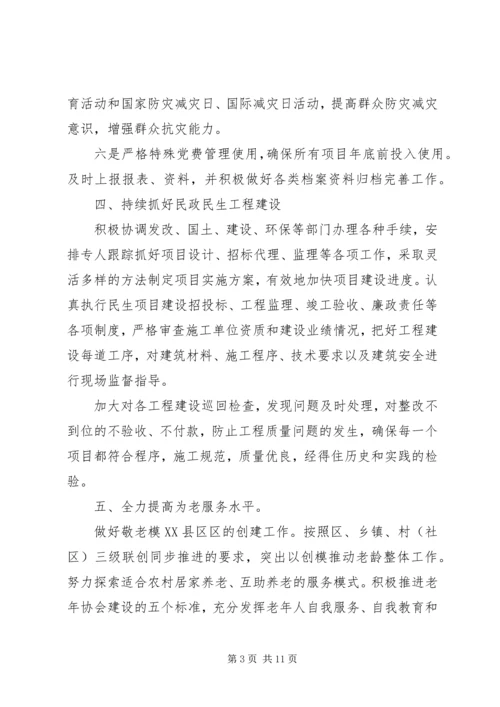 民政局工作计划 (5).docx