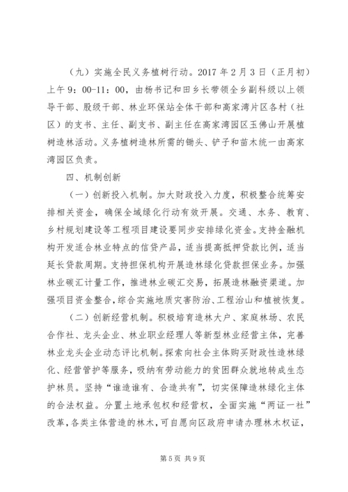 乡镇某年义务植树活动方案.docx