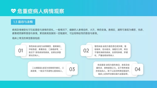 蓝绿色简约实拍风危重患者护理培训PPT模板护理查房