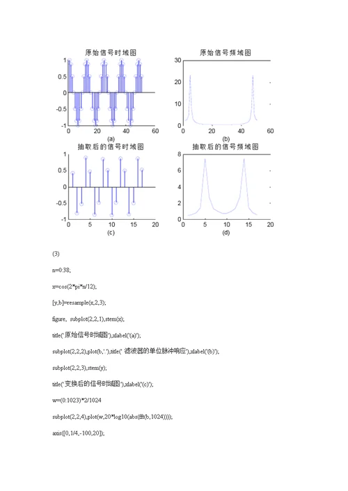 数字信号多采样率设计报告材料